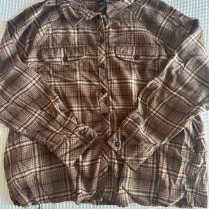Wild Fable Brown Plaid Shirt